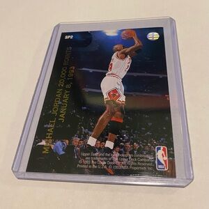 Michael Jordan//Dominique Wilkins 1993 Upper Deck Basketball Card 20000 points